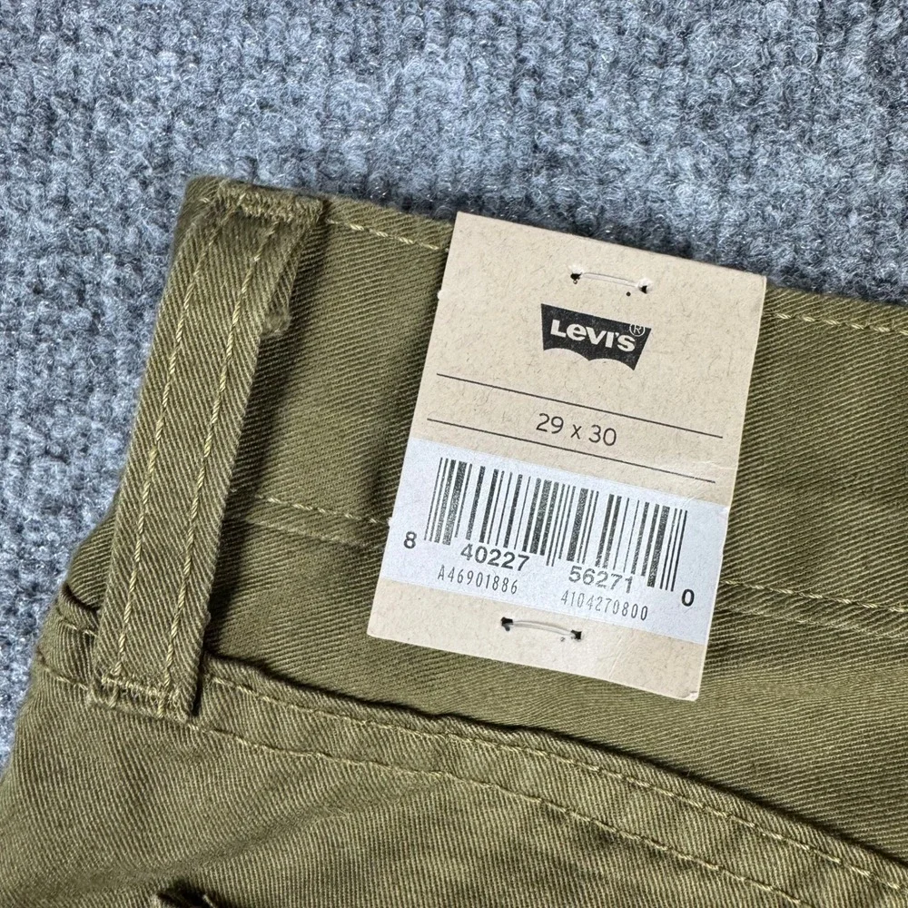 Levi's Pants Mens Size 29x30 Olive Green 511 Slim Fit Cotton Twill New NWT